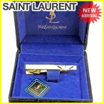 イヴサンローラン Ｙｖｅｓ Ｓａｉｎｔ Ｌａｕｒｅｎｔ ネクタイピン メンズ ロゴ 中古 人気 良品 J15329
