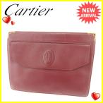 カルティエ Cartier クラッチバッグ メンズ可 マストライン 中古 訳あり セール J16488