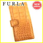 フルラ FURLA 長財布 ファスナー付き長財布 レディース メンズ 可 クロコダイル型押し 中古 人気 良品 J17061