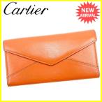カルティエ Cartier 長財布 ファスナー付き長財布 メンズ可 コレクションレマスト 中古 良品 セール J17117