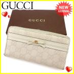 グッチ GUCCI ラウンドファスナー財布 長財布 レディース グッチシマ 中古 人気 セール J18132