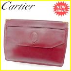 カルティエ Cartier クラッチバッグ セカンドバッグ メンズ可 中古 訳あり セール J18378