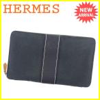 エルメス HERMES 長財布 ラウンドファスナー パスポートケース メンズ可 パースGM ドーヴィル 中古 美品 セール J18764