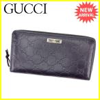 グッチ Ｇｕｃｃｉ 長財布 ラウンドファスナー レディース メンズ 可 グッチシマ 中古 人気 セール J19115