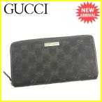 グッチ Ｇｕｃｃｉ 長財布 ラウンドファスナー レディース メンズ 可 ＧＧキャンバス 中古 人気 セール J19421