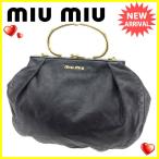 ミュウミュウ miu miu ハンドバッグ レディース サークルハンドル 中古 訳あり セール J19906