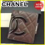 シャネル CHANEL がま口財布 二つ折り財布 レディース カンボンライン 中古 人気 セール J20653