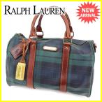 ラルフローレン Ralph Lauren ハンドバッグ ミニボストンバッグ レディース メンズ 可 チェック 中古 人気 セール J20771