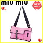ミュウミュウ miu miu ショルダーバッグ 斜めがけショルダー レディース ロゴ 中古 人気 セール J21022
