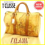 プリマクラッセ PRIMA CLASSE ボストンバッグ トラベルバッグ 旅行用バッグ レディース メンズ 可 地図柄 中古 人気 セール J21180