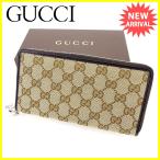 グッチ GUCCI ラウンドファスナー財布 長財布 財布 メンズ可 233025 ＧＧキャンバス [未使用] 未使用品 セール J21804