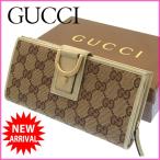 グッチ GUCCI 長財布 ラウンドファスナー メンズ可 アビー 154256 GGキャンバス 中古 良品 人気 J5894s
