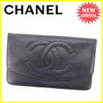 シャネル CHANEL 長財布 ファスナー付き長財布 男女兼用 ココマーク 中古 人気 セール K380