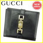 グッチ GUCCI Wホック財布 二つ折り財布 メンズ可 ジャッキー金具 中古 人気 セール L1135