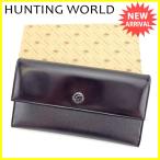 ハンティングワールド HUNTING WORLD 長財布 三つ折り財布 メンズ エレファントマーク 中古 良品 セール L1199