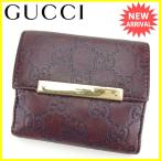 グッチ GUCCI Wホック財布 二つ折り財布 メンズ可 112716 グッチシマ 中古 人気 セール L1228