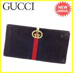 グッチ GUCCI 長財布 Wホック財布 メンズ可 オールドグッチ シェリーライン 中古 人気 セール L1370