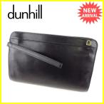 ダンヒル dunhill クラッチバッグ セカンドバッグ ハンドストラップ付 折りたたみ型 メンズ可  中古 人気 セール L1731