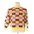  последний 1 пункт солнечный rolan вязаный свитер с длинным рукавом #160 размер Vintage Logo SAINT LAURENT б/у 