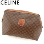 セリーヌ ポーチ 化粧ポーチ マカダム CELINE 中古