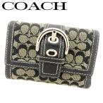 コーチ COACH Wホック 財布 三つ折り ミニサイズ レディース メンズ ソーホー シグネチャー 中古 人気 セール L2462