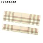 バーバリー BURBERRY 長財布 Ｗホック レディース メンズ ノバチェック 中古