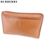バーバリー BURBERRY クラッチバッグ セカンドバッグ レディース メンズ ホースマーク 中古