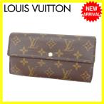 ルイヴィトン 長財布 財布 レディース ブラウン 中古 L611