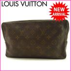 ルイヴィトン Louis Vuitton 化粧ポーチ 化粧ポーチ メンズ可 トゥルーストワレット28 M47522 モノグラム 中古 N057