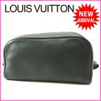 ルイヴィトン Louis Vuitton ポーチ 化粧ポーチ セカンドバッグ メンズ可 トゥルーストワレットPM M30224 タイガ 中古 セール N237