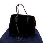 ラスト1点 プラダ 2WAYショルダーバッグ ハンドバッグ ロゴプレート PRADA 中古