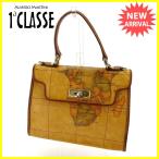 プリマクラッセ PRIMA CLASSE ハンドバッグ 男女兼用 地図柄 中古 人気 セール N439