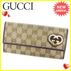 グッチ Ｇｕｃｃｉ 長財布 L字ファスナー レディース ＧＧキャンバス 中古 人気 セール P529