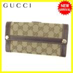 グッチ GUCCI 長財布 Wホック 男女兼用 153211 GGキャンバス 中古 セール Q188