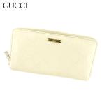 グッチ Ｇｕｃｃｉ 長財布 ラウンドファスナー レディース メンズ グッチシマ 中古