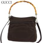 ラスト1点 グッチ 2WAY ショルダーバッグ ハンドバッグ レディース バンブー GUCCI 中古