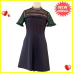ザラ ウーマン ZARA WOMAN ワンピース ハイネック レディース ♯USA Sサイズ レース切替え  中古 美品 訳あり R1201