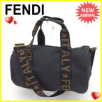 フェンディ FENDI 2WAYショルダーバッグ ミニボストンバッグ レディース ロゴライン 中古 人気 セール S367