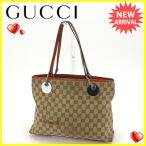 グッチ GUCCI トートバッグ ショルダーバッグ 男女兼用 エクリプス 120837 GGキャンバス 中古 人気 セール S374