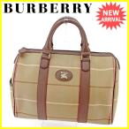 バーバリー BURBERRY ボストンバッグ ミニボストンバッグ ハンドバッグ メンズ可 中古 人気 良品 S766