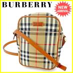 バーバリー BURBERRY ショルダーバッグ 斜めがけショルダー ポシェット メンズ可 ノバチェック 中古 人気 良品 S777