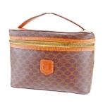  Celine Celine vanity сумка Macadam Brown бежевый Gold женский б/у 