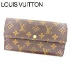 ラスト1点 ルイヴィトン 長財布 ファスナー 二つ折り ポシェットポルトモネクレディ M61725 モノグラム Louis Vuitton 中古