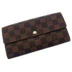 ルイヴィトン 長財布 ファスナー二つ折り ポルトフォイユ・サラ N61734 ダミエ Louis Vuitton 中古