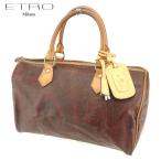 ラスト1点 エトロ ボストンバッグ ミニボストンバッグ ペイズリー ETRO 中古