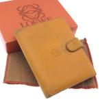 ラスト1点 ロエベ Wホック財布 二つ折り アナグラム LOEWE 中古