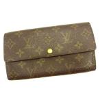 ルイヴィトン 長財布 ファスナー付き長財布 ポシェットポルトモネクレディ M61725 モノグラム ＬＯＵＩＳ　ＶＵＩＴＴＯＮ 中古