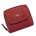 ラスト1点 クロエ ラウンドファスナー二つ折り財布 レディース ロゴ Chloe 中古