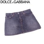 ドルチェ&amp;ガッバーナ DOLCE&amp;GABBANA スカート ミニ レディース ♯40サイズ ドルガバ ブラックデニム