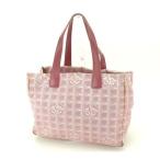 期間限定10%オフクーポン シャネル トートバッグ ショルダーバッグ トートMM A15991 ニュートラベルライン CHANEL 中古